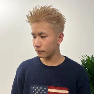 ショート カラー パーマ ヘアアレンジ メンズ 💎髪質改善特化💎 RUITOのヘアスタイル