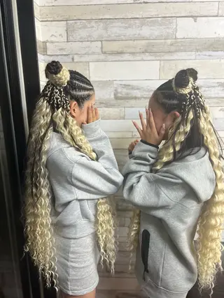 ロング B-W ⭐️REIKOのヘアスタイル