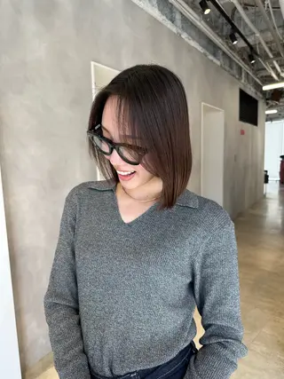 ミディアム カラー 可愛いベージュ作る 美容師/あかね🧸のヘアスタイル