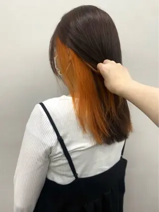 セミロング カラー 韓国風透明感カラー／ Natsumiのヘアスタイル