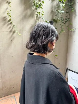 ショート パーマ ボブ/ショート 吉田竣のヘアスタイル