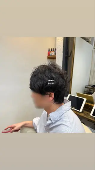 ショート パーマ メンズ Ata.広尾 美容室所属・11月カットモデル 募集❗️junnaのヘアスタイル