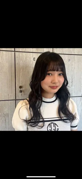 ロング 顔まわり/オフィス カラー/青栁優🔆のヘアスタイル