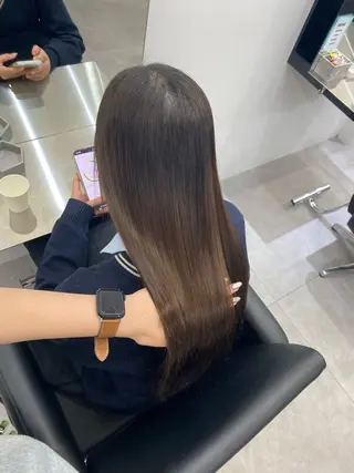 ロング 艶髪/縮毛矯正/ Core mikuaのヘアスタイル