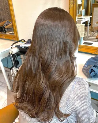 ロング カラー レイヤーカット /透明感カラー西田のヘアスタイル