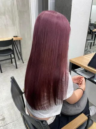 ロング カラー 韓国/ハイトーン/ ボブ🎀MIKU🎀のヘアスタイル