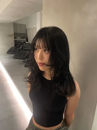 カラー 艶⭐︎暗髪 rinkoのヘアスタイル