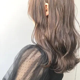 セミロング カラー YU-KA ✂︎ROSSOのヘアスタイル