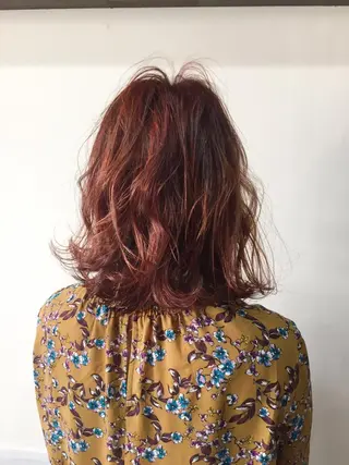 ミディアム カラー カラー特化サロン大阪 ルービック江坂/新城のヘアスタイル