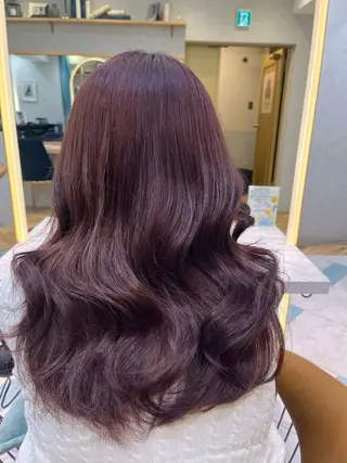 セミロング ♥️透明感×抜け感 ベージュ/佑珠♥️のヘアスタイル