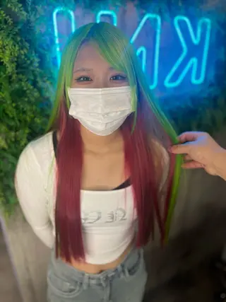 ロング カラー 個性派ウルフ/メンズ /ブリーチ/渋谷のヘアスタイル