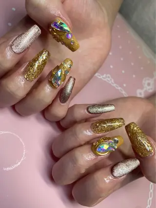 ミディアム ネイル 《LB》ラブリエ Nail&eyeのマツエク・マツパデザイン