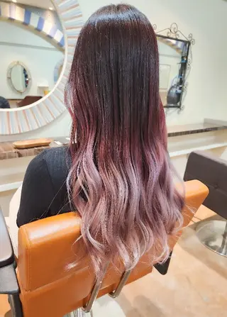 カラー ロング ブリーチ、デザイン  カラー福士直矢のヘアスタイル