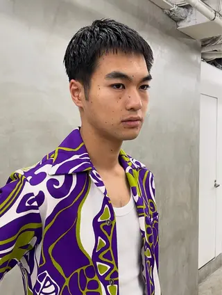 メンズ メンズカット パーマ[佐橋]のヘアスタイル