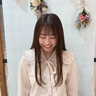 ロング 透明感ワンカラー 🎀髪質改善/AOのヘアスタイル