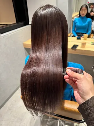 ロング 須賀 一美のヘアスタイル