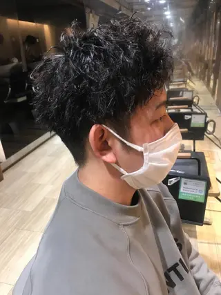 パーマ メンズ なりたいを叶える /町野 朝哉のヘアスタイル