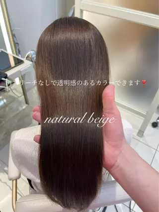 セミロング 𝐑𝐞𝐨/透明感 𝐜𝐨𝐥𝐨𝐫のヘアスタイル