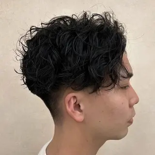 パーマ メンズ メンズパーマ🔵 ハイトーン✨原田慎也のヘアスタイル
