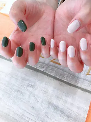 ネイル 北浦和 自爪育成ケアのネイルデザイン