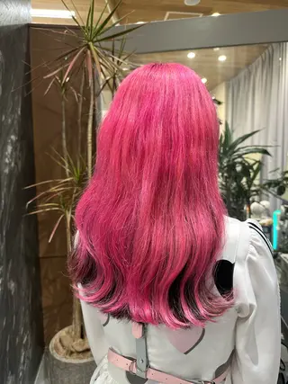 ロング カラー salowin原宿iori所属・💋ハイトーンデザイ ンヘア💋A'nyuのヘアスタイル