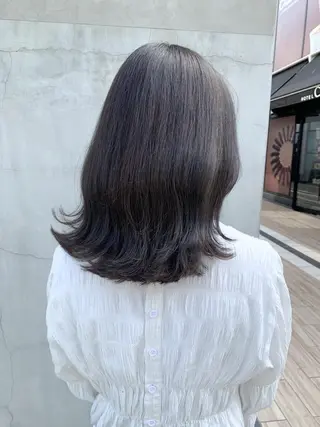 ミディアム カラー ヘアアレンジ yuka .のヘアスタイル