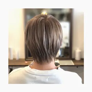 ショート カラー メンズ まちだ ひとみのヘアスタイル