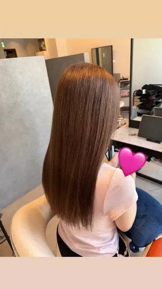 ロング カラー 高石 乃愛のヘアスタイル
