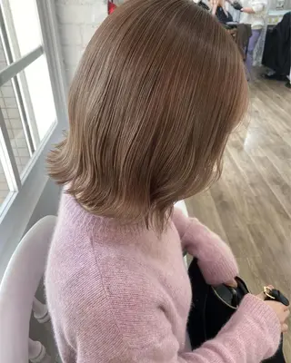 ショート カラー 韓国×髪質改善カラー 💎hinaのヘアスタイル