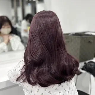 セミロング カラー ガーリーstyle ❤︎misaki🏹のヘアスタイル