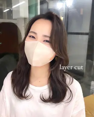 ロング カラー ヘアアレンジ DX SHARE SALON 原宿店所属・レイヤーカット/ 田中 しょうのヘアスタイル