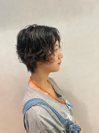 ショート パーマ 白取 星矢のヘアスタイル