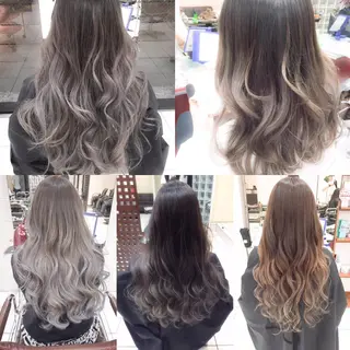 ロング カラー モテ髪透明感❤️ デイズヘアカラーのヘアスタイル
