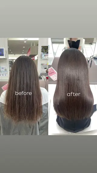 ロング 縮毛矯正/艶髪 💎志田美紀のヘアスタイル