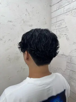 パーマ メンズ 🛼ハイトーンボブ 🍭yui :)のヘアスタイル