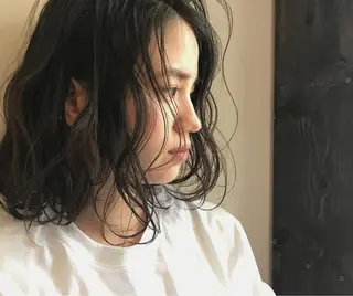 ミディアム SALON WORK STATION所属・ボブ♡柔らかいカラー 實松栞理のヘアスタイル