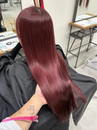 ロング KEISUKE/ 艶カラー🧡エクステのヘアスタイル