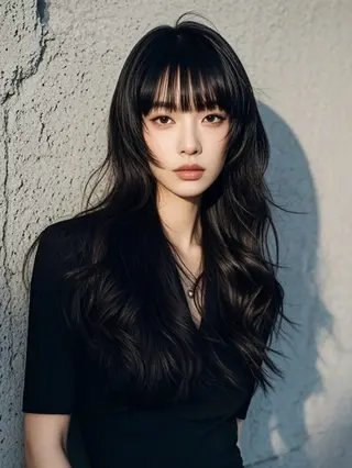 ロング ウルフカット 811 大阪梅田 ウルフのヘアスタイル