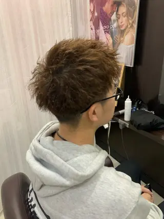 パーマ メンズ AMI ウルフパーマ/メンズのヘアスタイル