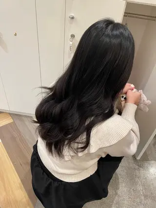 ロング 石川 舞のヘアスタイル