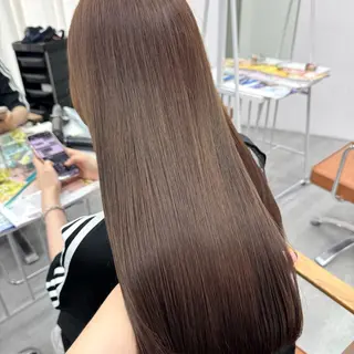 ロング カラー ヘアアレンジ ブリーチなしカラー /ベージュ/安形翔のヘアスタイル