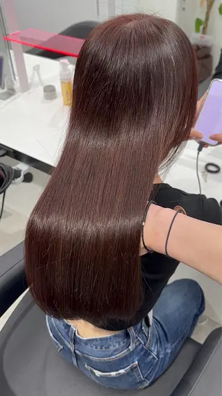 ロング カラー エフェクトブリーチ／ レイヤーカット／翔のヘアスタイル