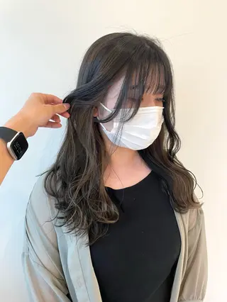 セミロング カラー Osoko Hiyoriのヘアスタイル