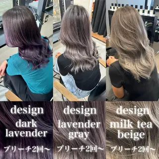 ロング カラー 井本翔太.髪質改善. ベージュ.グレージュのヘアスタイル