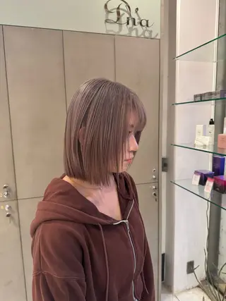 ショート カラー ｱｵﾇﾏﾐﾕ☁️ /ボブ/ハイトーン/のヘアスタイル