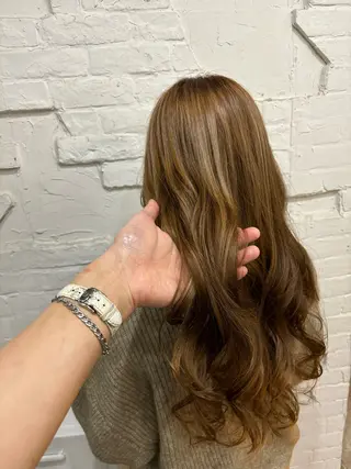 ロング カラー メンズ/ヘアセット/ 顔周りレイヤー/💶のヘアスタイル