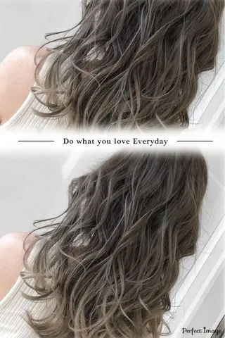 ロング カラー ヘアアレンジ 脱白髪染め専門店HAKUA PLUS白髪ぼかし町田2号店所属・脱白髪染め 大月竜斗のヘアスタイル