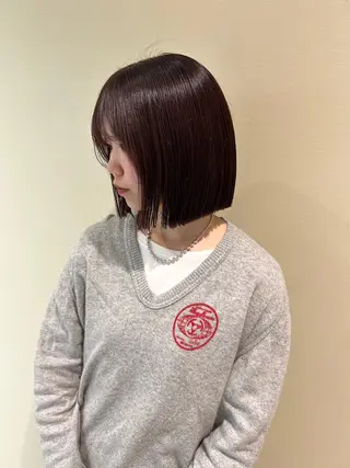 ショート カラー ヘアアレンジ 韓国レイヤー&ピンク 艶髪🩶maikoのヘアスタイル