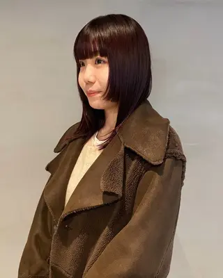 セミロング 小野 龍樹のヘアスタイル