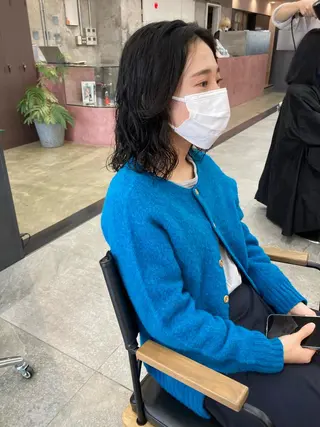 ミディアム カラー パーマ 小木曽智美 /ボブ/ショートのヘアスタイル